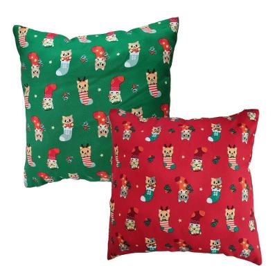 Kit 2 Almofadas Decorativas Natal Oxford 45x45 Misto