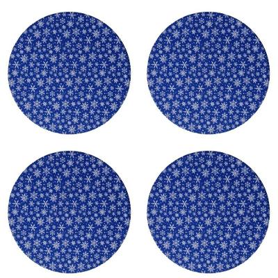 Kit 4 Sousplat Natalino Diametro 33cm Estrela