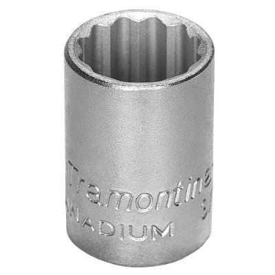 Soquete Estriado Em Aço Cromo Vanádio 9-16" - Encaixe 3-8" Tramontina Pro Tramontina