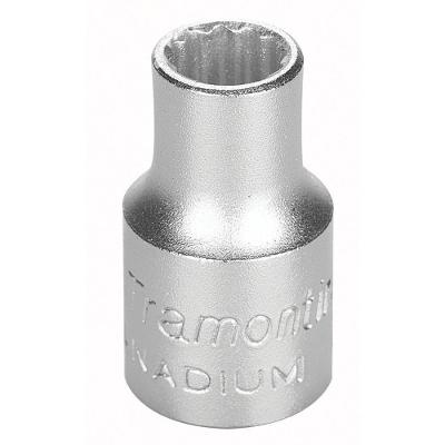 Soquete Estriado Em Aço Cromo Vanádio 7 Mm - Encaixe 3-8" Tramontina Pro Tramontina