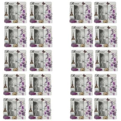 Porta Retrato 10x15 Moldura Paris Kit 20 Unidades Enfeite Flores Decoraçao Fotografia Lembrança