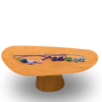 Mesa Oval Organica Em Freijo 140x90cm