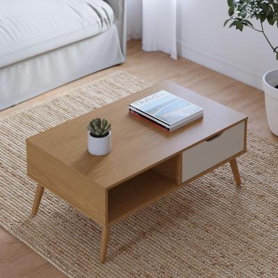 Mesa De Centro 1 Nicho 1 Gaveta M-106 Colibri Home Freijo Off White