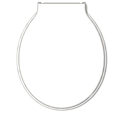 Assento Sanitario Almofadado Economico Oval Branco - Durin