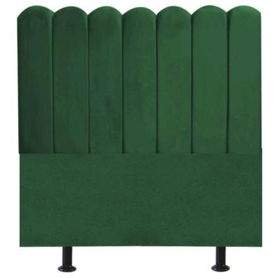 Cabeceira Nuvem Cama Box Casal 140 Cm Alanis Suede Verde