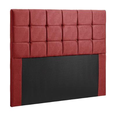 Cabeceira Queen Julia 160cm Em Madeira Reflorestada Veludo Speciale Home Vermelho