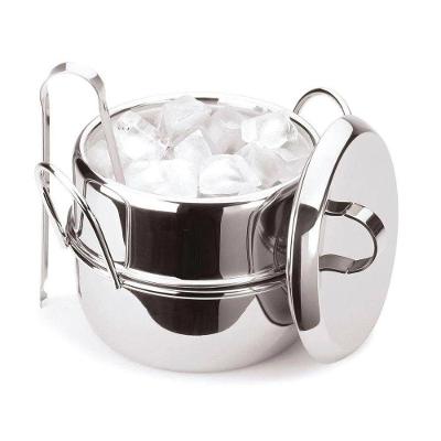Balde De Gelo Inox Conservação Térmica Com Pinça 2,5 Litros