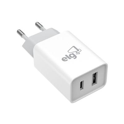 Carreg.elg W124c Saida Usb/usb C 2.1a