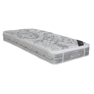 Colchão Solteiro Espuma Látex Molas Ensacadas Pocket Super Luxo SLX Pillow Top (88x188x30) - Castor