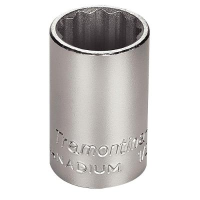 Soquete Estriado Em Aço Cromo Vanádio 18 Mm - Encaixe 1/2" Tramontina Pro Tramontina