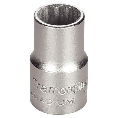 Soquete Estriado Em Aço Cromo Vanádio 16 Mm - Encaixe 1/2" Tramontina Pro Tramontina
