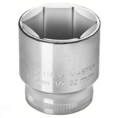 Soquete Sextavado 10 Mm Encaixe 1/2" Tramontina Em Aço Cromo Vanádio Com Acabamento Cromado Tramontina