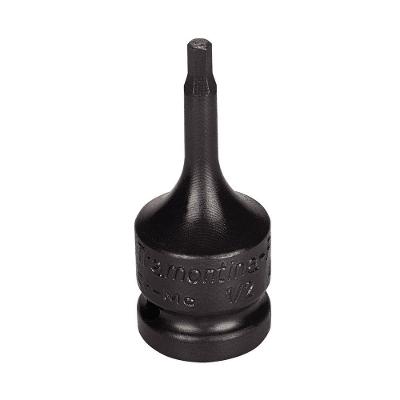 Soquete De Impacto Ponta Hexagopnal Em Aço Cromo Molibdênio 5 Mm - Encaixe 1/2\'\' Tramontina
