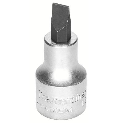 Soquete Em Aço Cromo Vanádio Ponta Chata Tamanho 5,5 - Encaixe 1/2" Tramontina Pro Tramontina