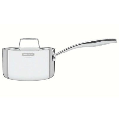 Panela Tramontina Grano Em Aço Inox Corpo Triplo Com Tampa E Cabo 20 Cm 3,1 L Tramontina
