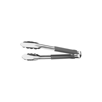 Pegador Tramontina Utilitá Em Aço Inox Com Cabo Emborrachado Cinza 24 Cm Tramontina