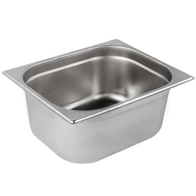 Kit 8 Cubas Gastronomica Inox Gn 1/4 X 100mm (265X162mm)