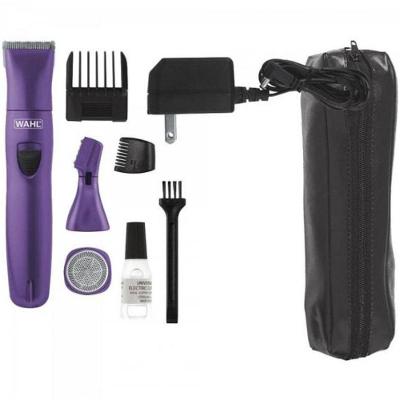 Aparador De Pelos Sem Fio Bivolt Total Body Kit Roxo Wahl