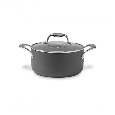Caçarola C/tampa ø22cm 3,65l Fundo De Indução Diamond Brinox ø22 X 10,5 Cm Cinza Brinox