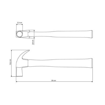 Martelo De Unha Jateado - Tramontina 23mm
