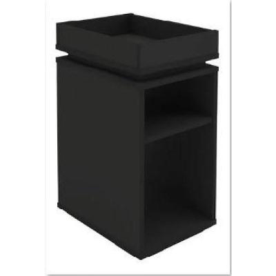 Mesa De Cabeceira Lateral Preto Em Mdf