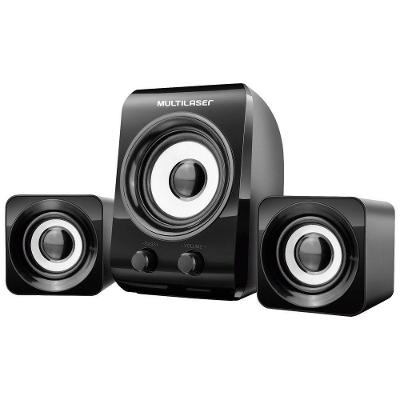 Caixa de Som Multimí&#141;dia 2.1 8W+3W RMS Preto SP172