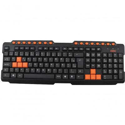 Teclado Gamer Action Tc200 Preto/laranja Oex
