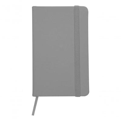 Caderneta Tipo Moleskine Agenda Escrever Estudar 13X8 Bolso Cor Cinza Claro