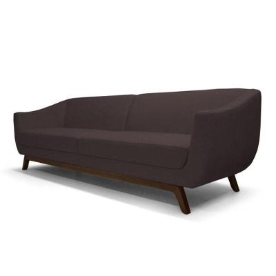 Sofá Atenas 4 Lugares 260cm C34 Marrom - Domi