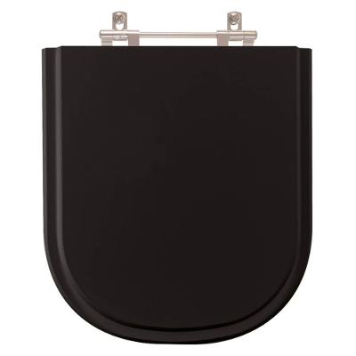 Assento para Vaso Sanitário Fiori Flox Preto em Resina