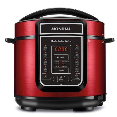 Panela De Pressão Elétrica Mondial Master Cooker Red Pe-39 Vermelho/Inox 127V