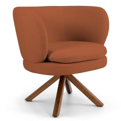 Poltrona Melissa Base Giromad Giratória B-262 Telha