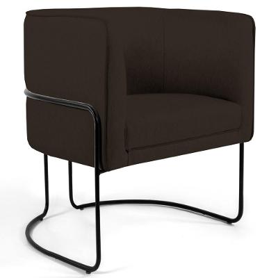 Poltrona Base Aço Betina C34 Corano Marrom Domi