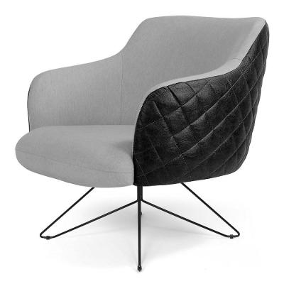 Poltrona Jade Orby Fixa C315 Corano Tressê Cinza Claro