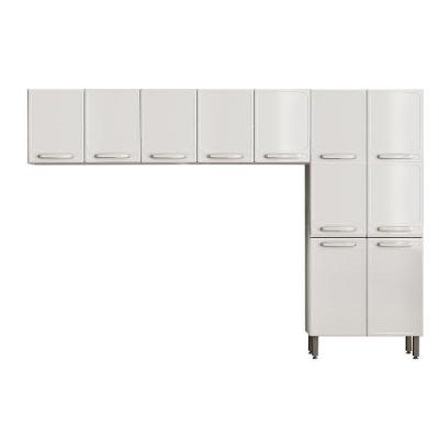 Kit de Cozinha Modulada 3 Peças Evidence  (2 Armários + 1 Paneleiro) CPT59 Branco - Bertolini