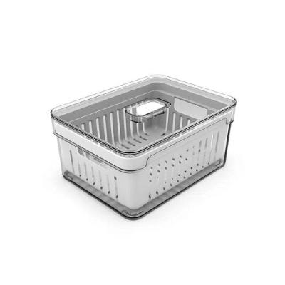 Organizador Ou Clear Fresh Com Cesto 2,2 Litros - Natural
