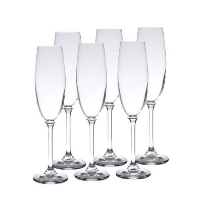 Conjunto 6 Taças Cristal Champanhe Bohemia 6 Unid.