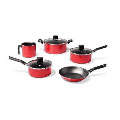 Jogo De Panelas 5 Peças Garlic - Vermelho - Brinox Vermelho Brinox