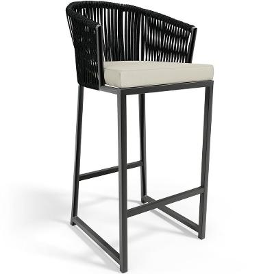 Banqueta Para Área Gourmet Cozinha Varanda Sunset D04 Preto