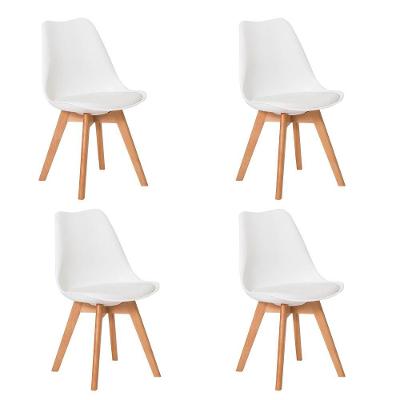 Kit 4 Cadeiras Leda Saarinen Branca Sala Cozinha Jantar