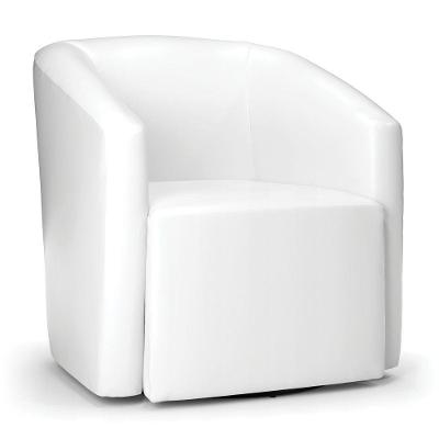 Poltrona Stella Max Corano Branco Base Giratória - D\'rossi