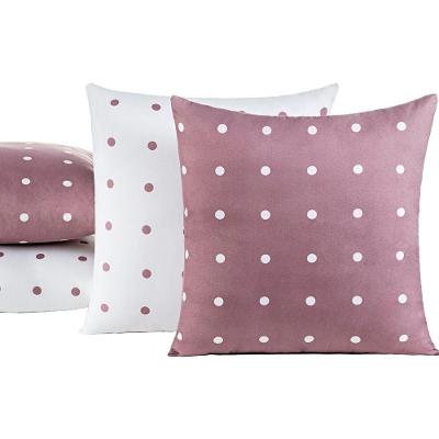 Capas De Almofadas Petit Poá 04 Peças - Rose