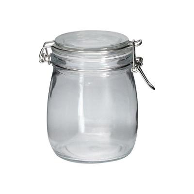 Pote Hermético Vidro Premium Redondo Com Super Trava 830ml