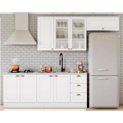 Módulo Cozinha Henn Americana (2 Aéreos. 2 Balcões, 1 Complemento) 5 Peças Branco