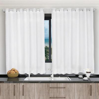 Cortina 2,80x1,20 Sala Quarto Cozinha Voil Microfibra Cor:branco