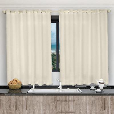 Cortina 2,80x1,20 Sala Quarto Cozinha Voil Microfibra Cor: Pérola