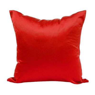 Capa Almofada Sala Quarto Cozinha 40x40 Cetim Zíper 02 Un Cor:vermelha
