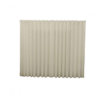 Cortina 2,80x1,80 Sala Quarto Cozinha Varão Voil Microfibra Cor:xadrez Bege.