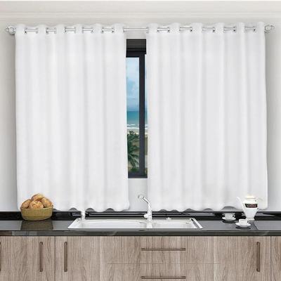 Cortina 2,00x1,20 Janela Sala Quarto Cozinha Tecido Liso Cor:branco