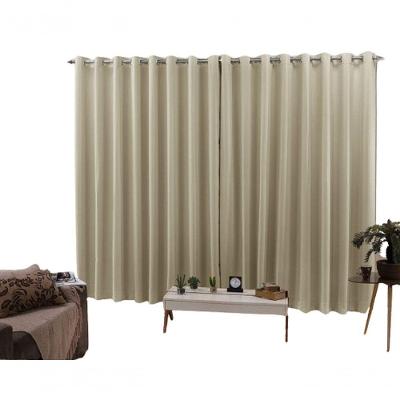 Cortina 4,00x2,30 Sala Quarto Cozinha Voil Forro Blackout Cor: Areia